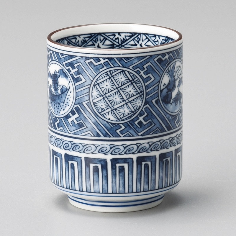 金正陶器 京丸紋長湯呑(中) 1個(ご注文単位1個)【直送品】