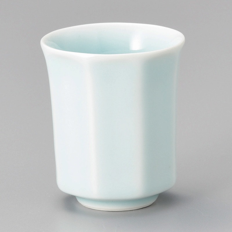 金正陶器 青磁面取湯呑 1個(ご注文単位1個)【直送品】