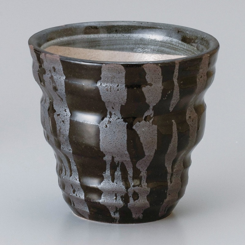 金正陶器 黒十草カップ 1個(ご注文単位1個)【直送品】