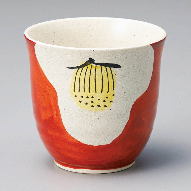 金正陶器 ダミ椿湯呑 1個(ご注文単位1個)【直送品】