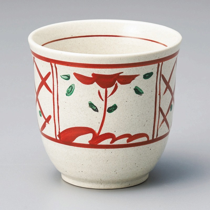 金正陶器 格子間取湯呑 1個(ご注文単位1個)【直送品】