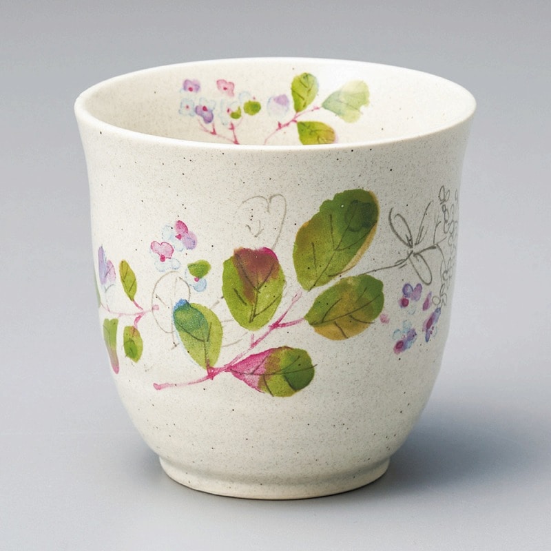 金正陶器 草花湯呑 1個(ご注文単位1個)【直送品】
