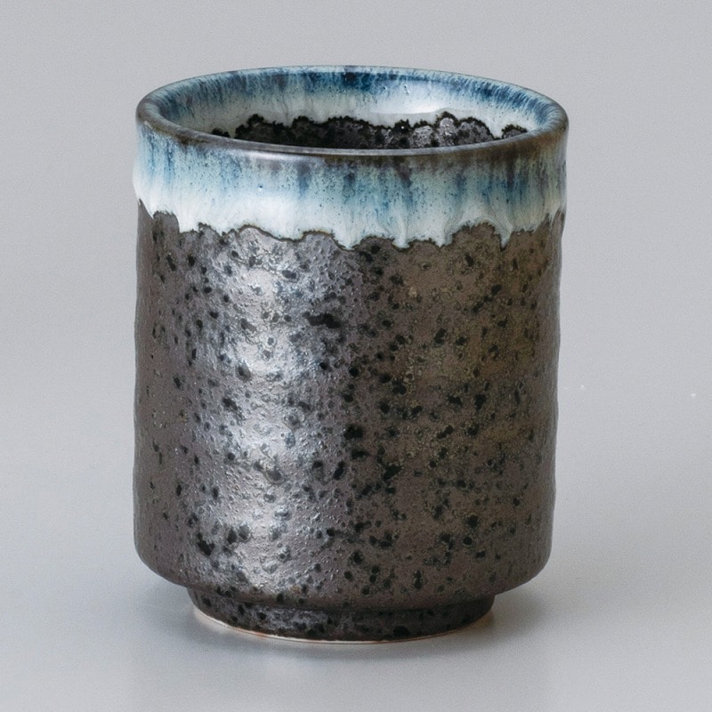 金正陶器 黒吹湯呑 1個(ご注文単位1個)【直送品】