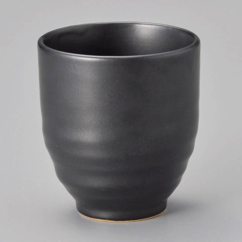 金正陶器 黒マット長湯呑 1個(ご注文単位1個)【直送品】