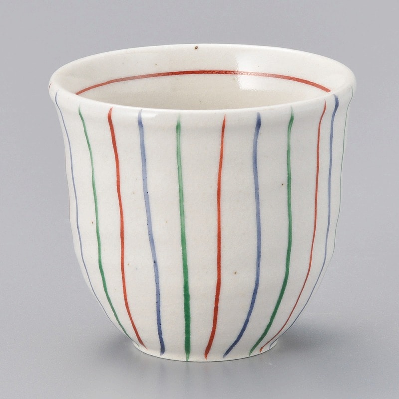 金正陶器 手描 三色十草湯呑 1個(ご注文単位1個)【直送品】