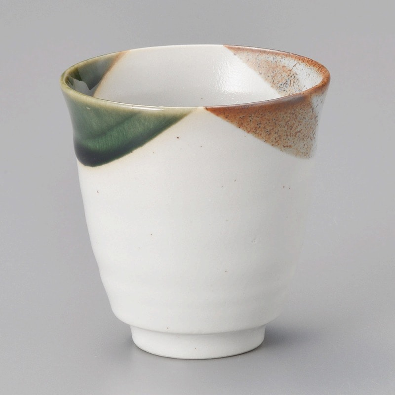 金正陶器 志野三彩湯呑 1個(ご注文単位1個)【直送品】