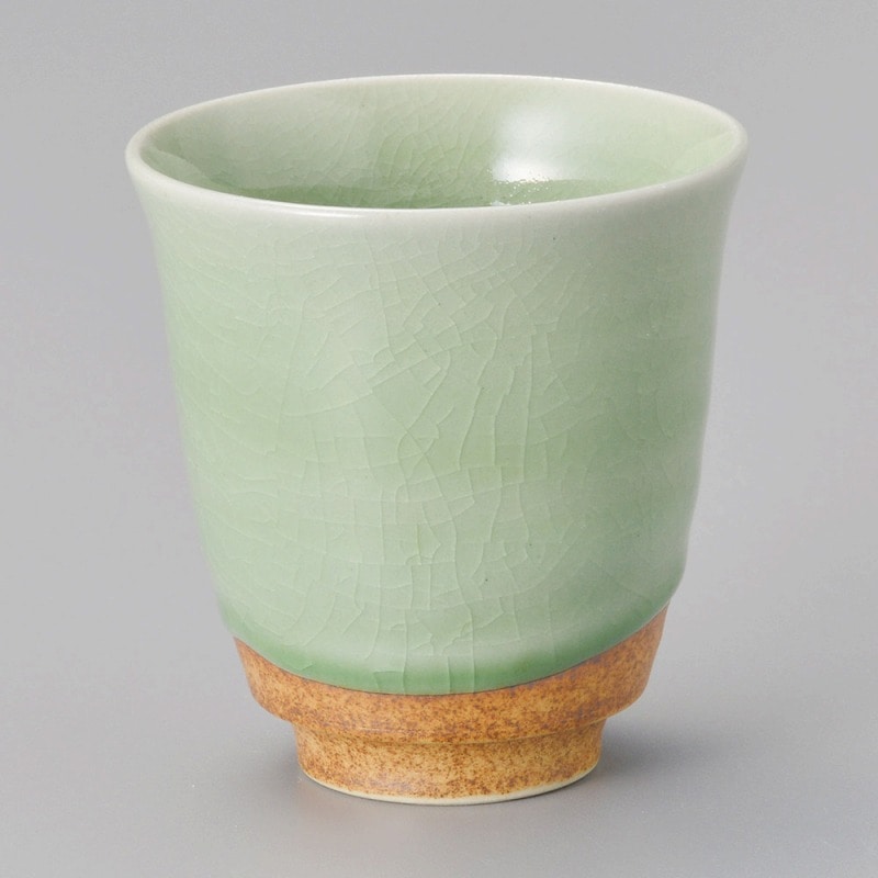 金正陶器 若草貫入湯呑 1個(ご注文単位1個)【直送品】