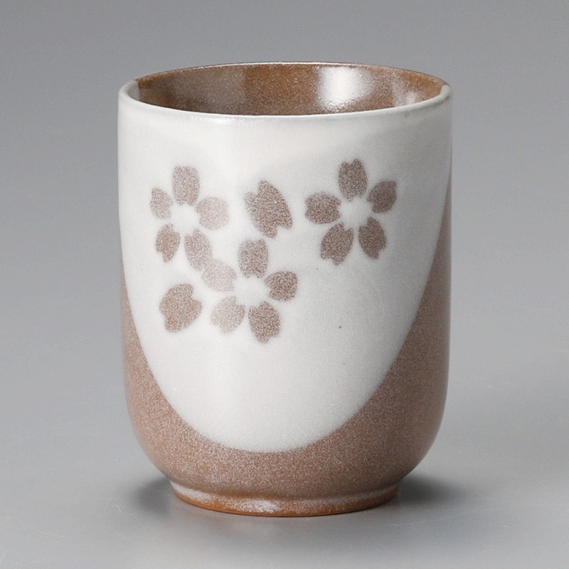 金正陶器 粉引花しずく長湯呑 1個(ご注文単位1個)【直送品】