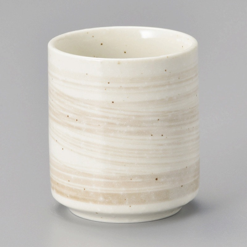 金正陶器 立春粉引切立湯呑 1個(ご注文単位1個)【直送品】