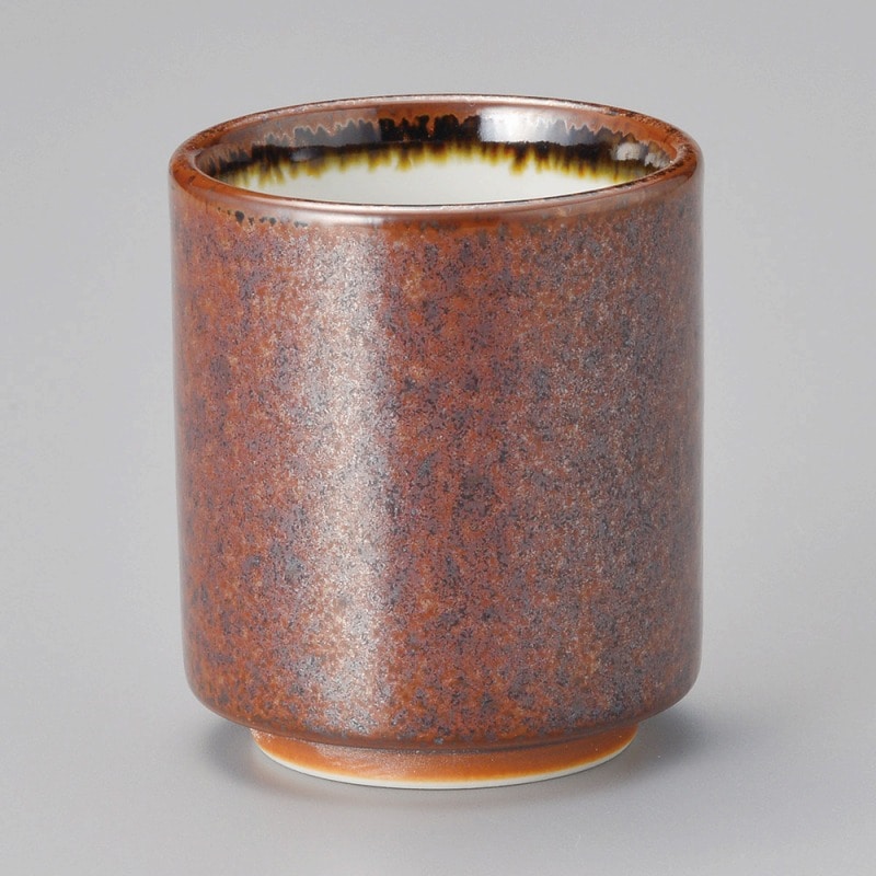 金正陶器 茶結晶湯呑 1個(ご注文単位1個)【直送品】