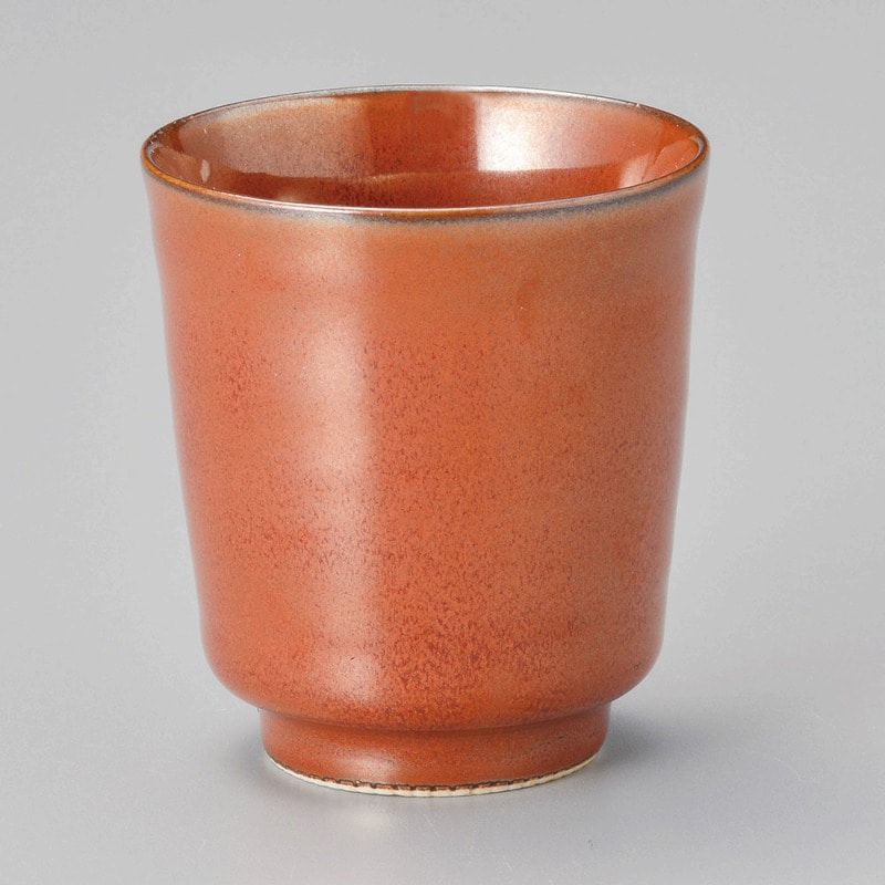 金正陶器 鉄赤窯つづり湯呑 1個(ご注文単位1個)【直送品】