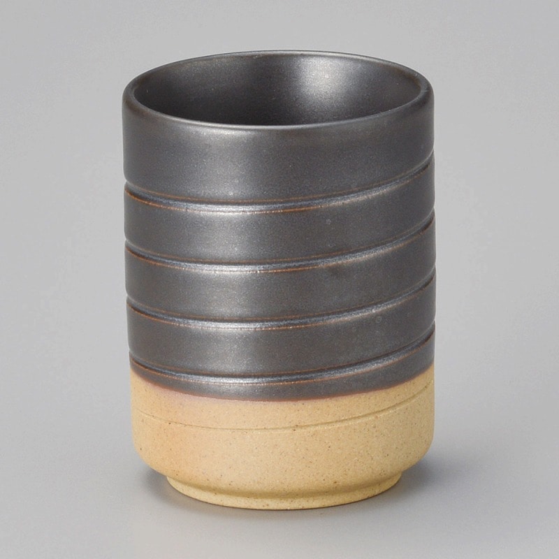 金正陶器 鉄黒土湯呑 1個(ご注文単位1個)【直送品】
