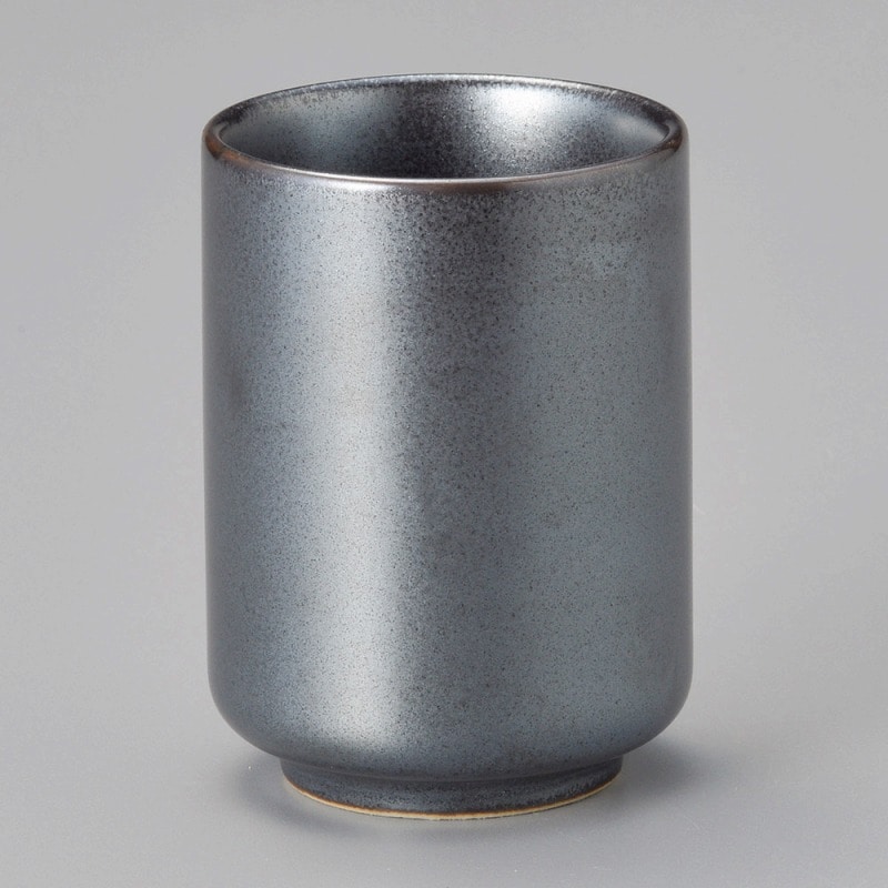 金正陶器 いぶし黒湯呑 1個(ご注文単位1個)【直送品】