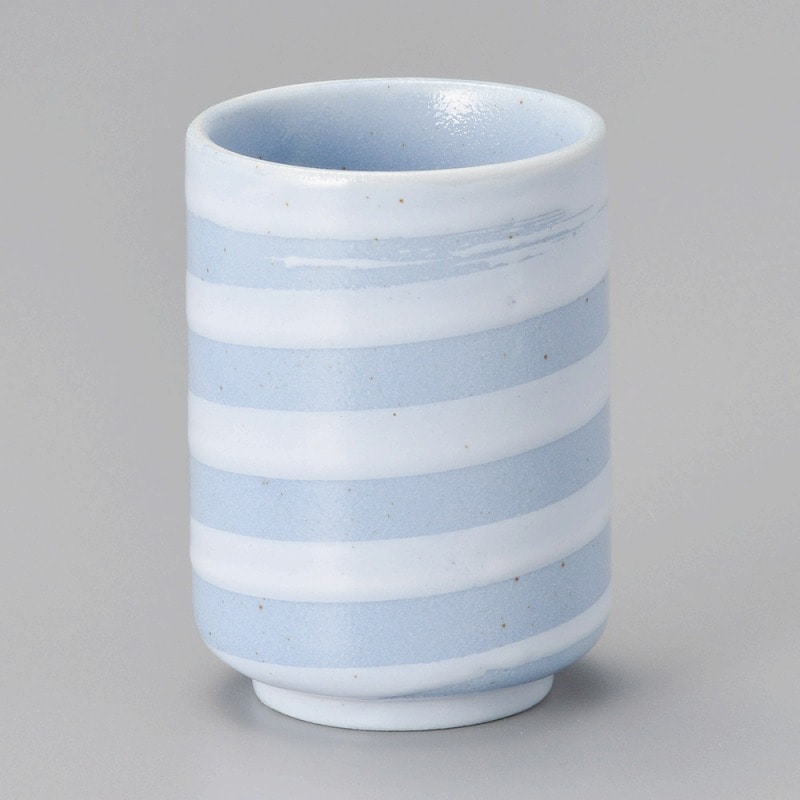 金正陶器 らせん湯呑(ブルー) 1個(ご注文単位1個)【直送品】