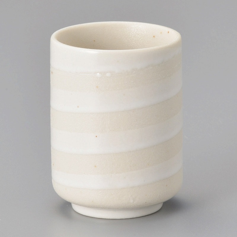 金正陶器 らせん湯呑(白) 1個(ご注文単位1個)【直送品】