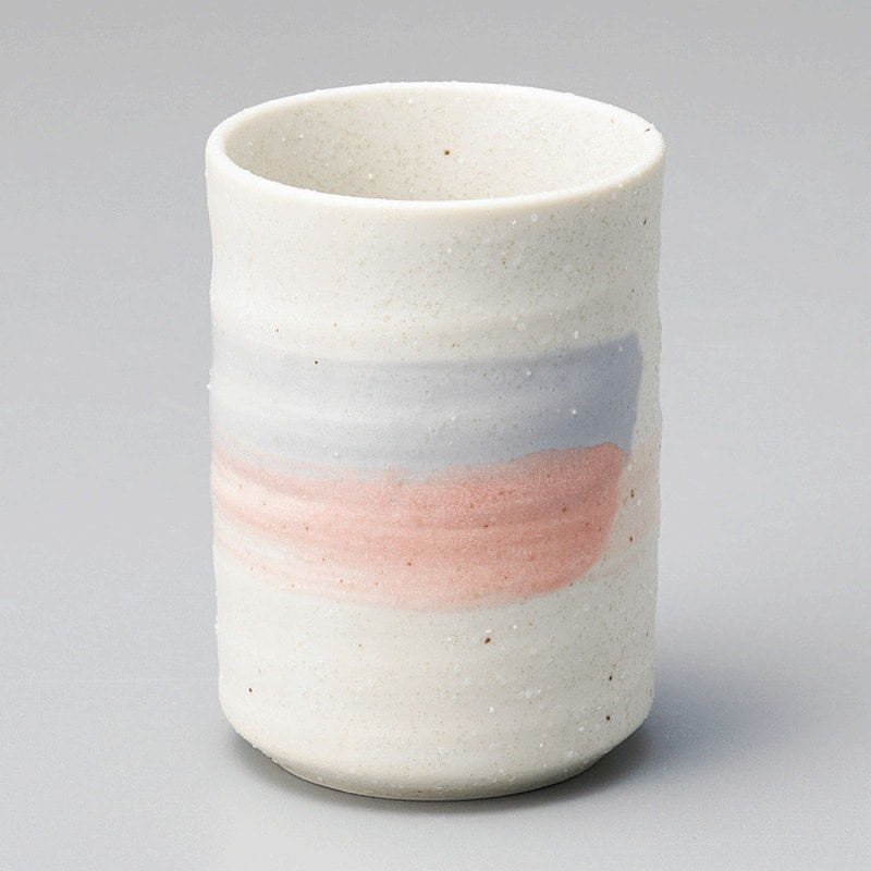 金正陶器 紫桃刷毛湯呑 1個(ご注文単位1個)【直送品】