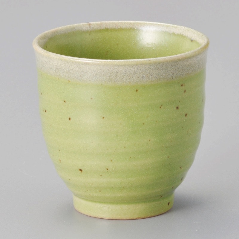 金正陶器 緑茶唐津六兵衛湯呑 1個(ご注文単位1個)【直送品】