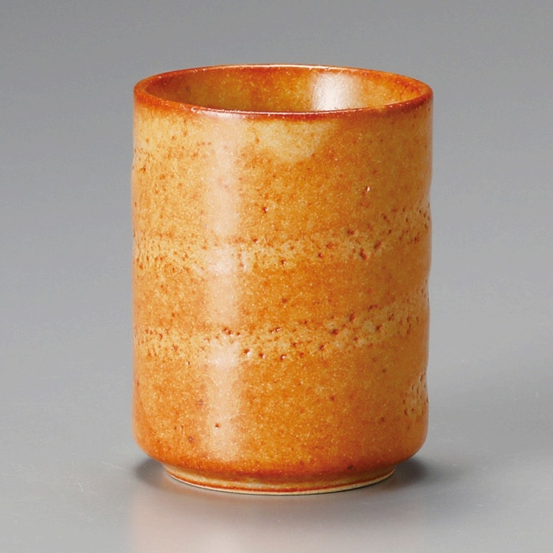 金正陶器 赤志野湯呑 1個(ご注文単位1個)【直送品】