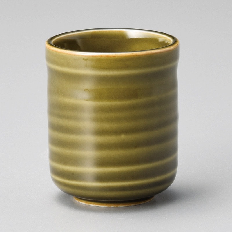 金正陶器 織部長湯呑 1個(ご注文単位1個)【直送品】