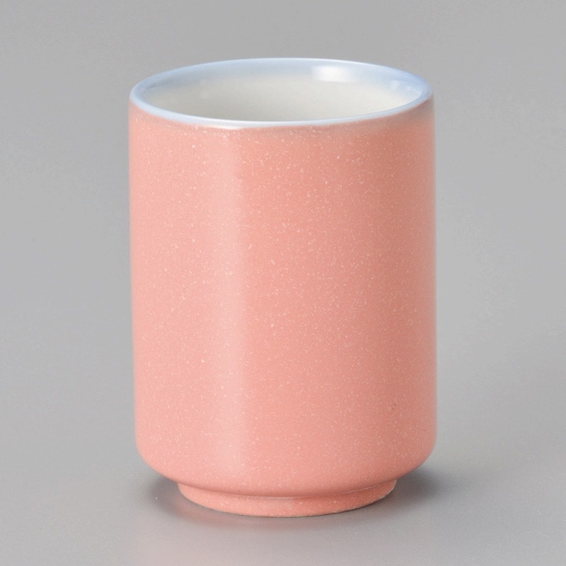 金正陶器 オレンジ砂目湯呑 1個(ご注文単位1個)【直送品】