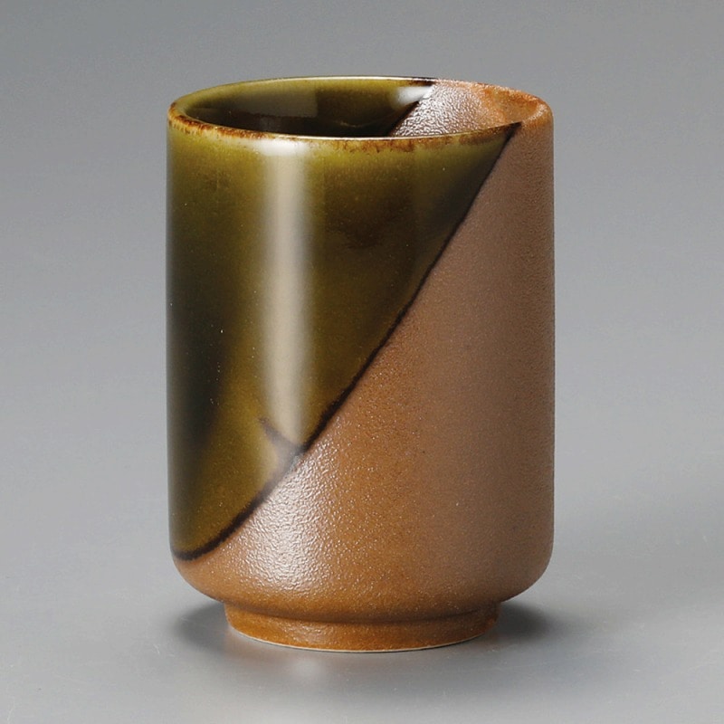金正陶器 信楽織部長湯呑 1個(ご注文単位1個)【直送品】