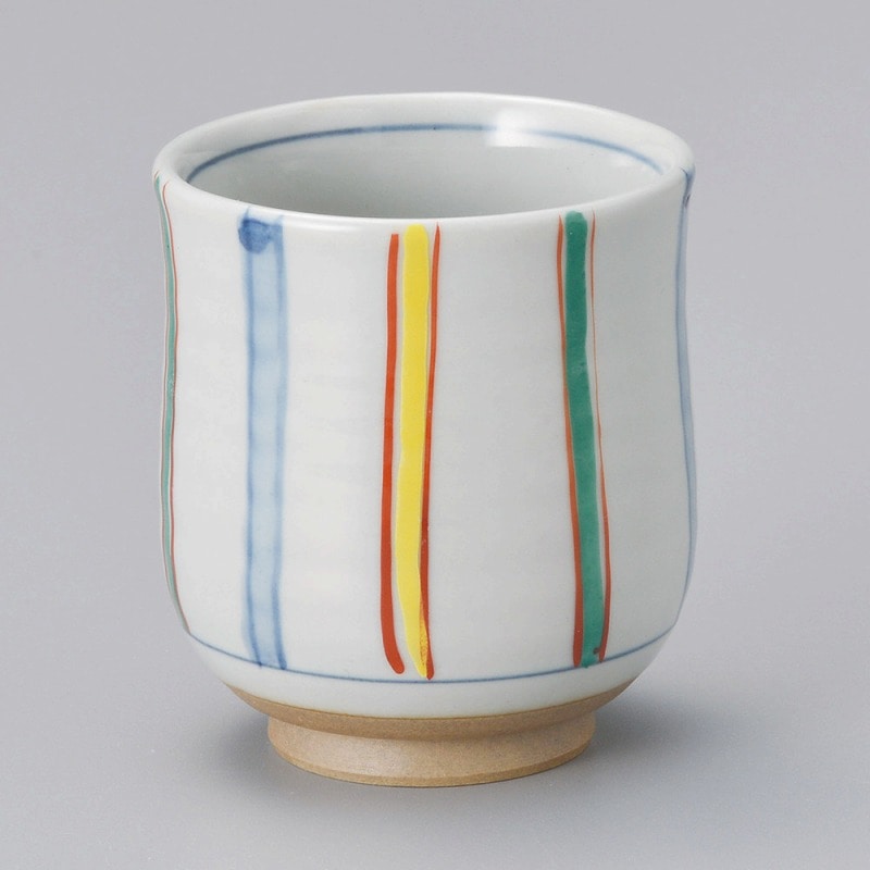 金正陶器 色入十草長湯呑(大) 1個(ご注文単位1個)【直送品】