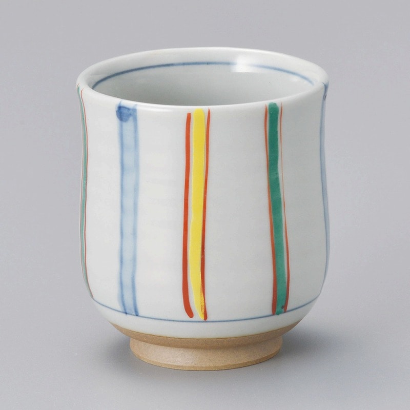 金正陶器 色入十草長湯呑(小) 1個(ご注文単位1個)【直送品】