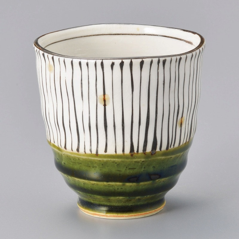 金正陶器 織部十草湯呑(小) 1個(ご注文単位1個)【直送品】