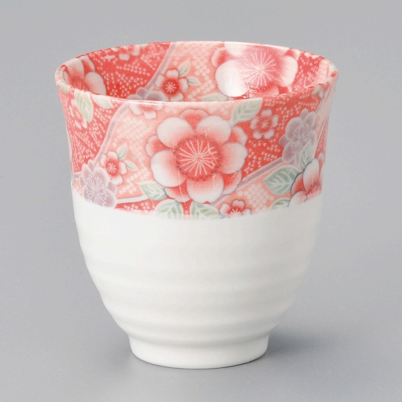 金正陶器 華友禅長湯呑(白) 1個(ご注文単位1個)【直送品】