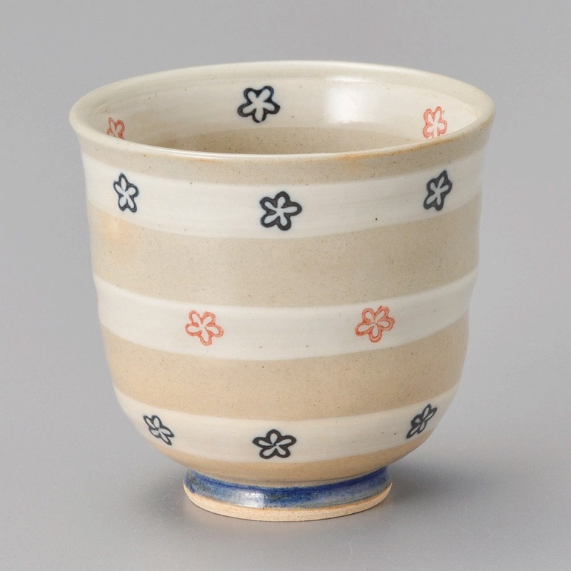 金正陶器 はなはな青湯呑(大) 1個(ご注文単位1個)【直送品】