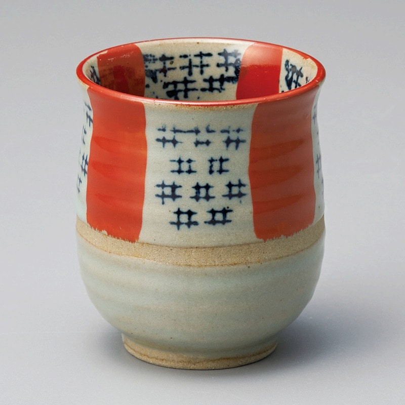 金正陶器 市松湯呑(小) 1個(ご注文単位1個)【直送品】