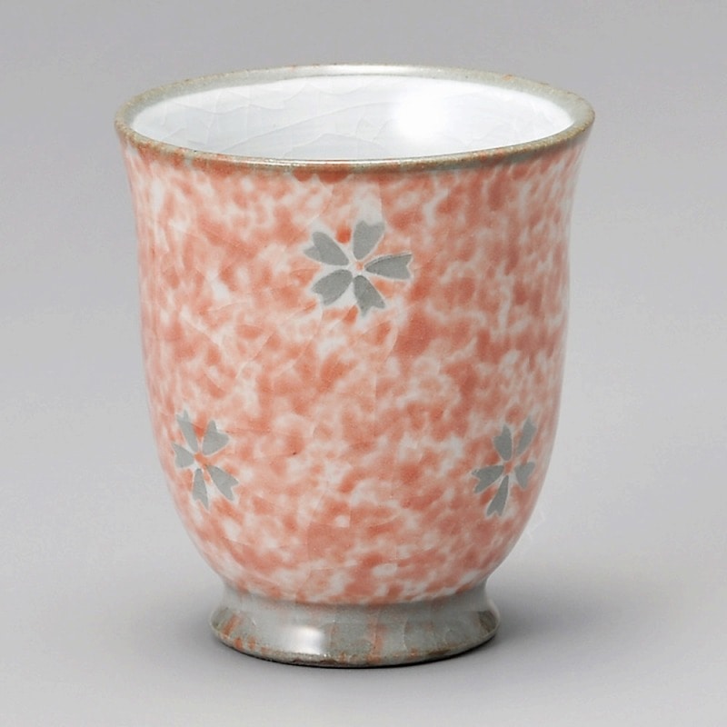 金正陶器 吹サクラコップ 赤(小) 1個(ご注文単位1個)【直送品】