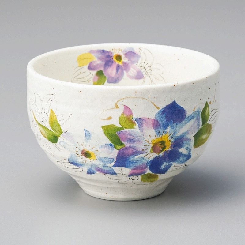 金正陶器 青い花一服碗 1個(ご注文単位1個)【直送品】