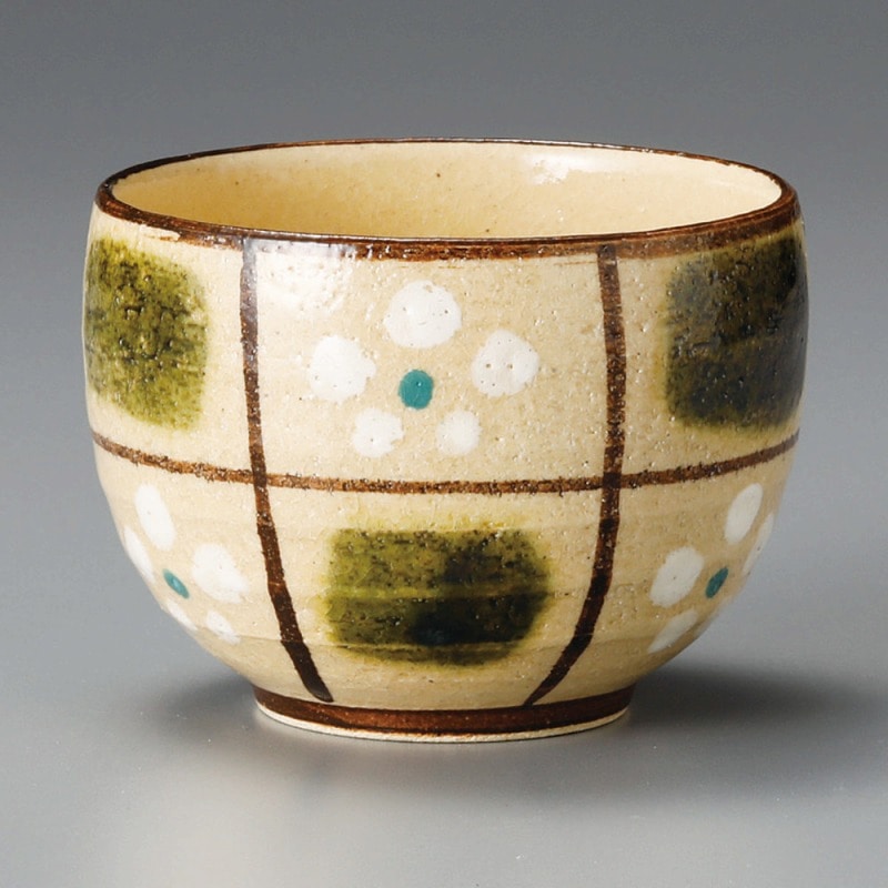 金正陶器 織部市松一服碗 1個(ご注文単位1個)【直送品】