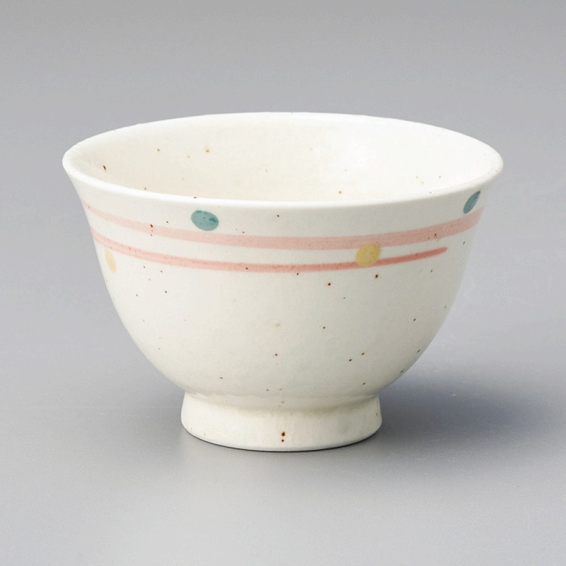 金正陶器 新粉引赤渦反煎茶 1個(ご注文単位1個)【直送品】