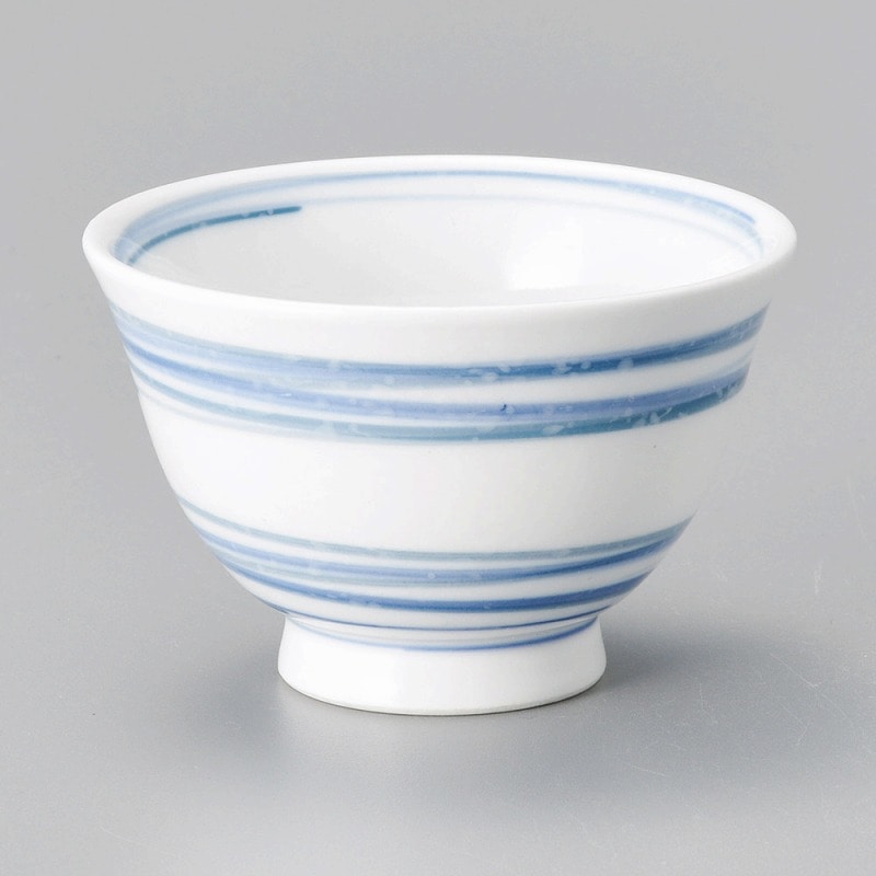 金正陶器 流水ブルー反千茶 1個(ご注文単位1個)【直送品】