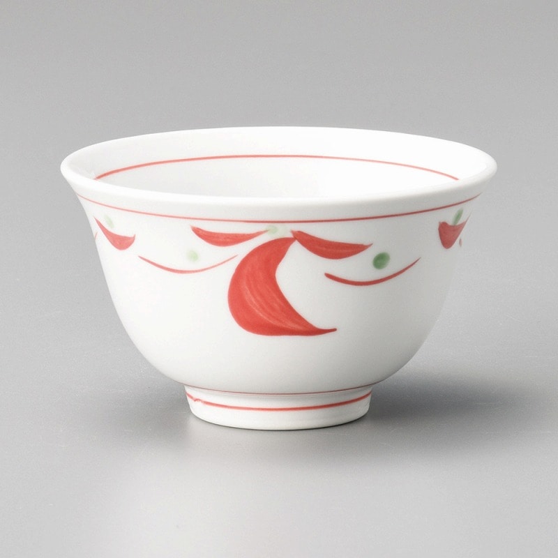 金正陶器 赤絵反千茶 1個(ご注文単位1個)【直送品】
