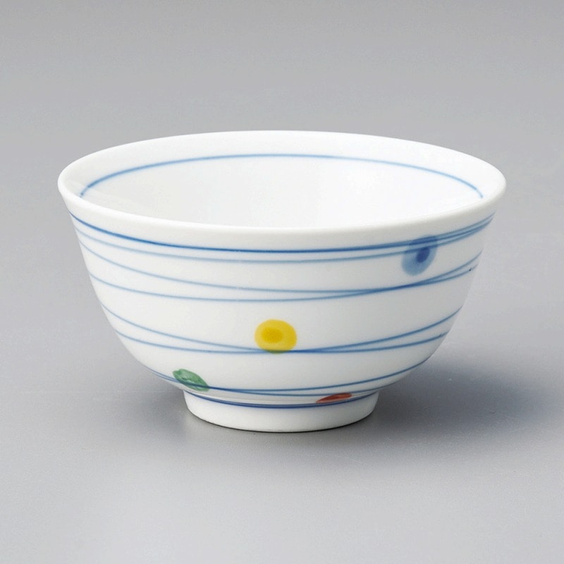 金正陶器 四色水玉反煎茶 1個(ご注文単位1個)【直送品】