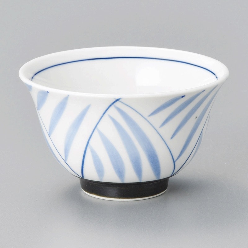 金正陶器 ライン格子反千茶(青) 1個(ご注文単位1個)【直送品】
