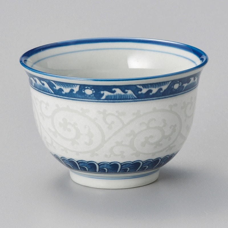 金正陶器 波唐草煎茶 1個(ご注文単位1個)【直送品】