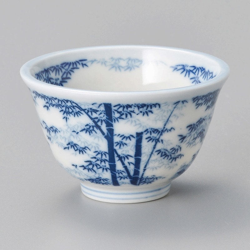 金正陶器 厚口竹林反千茶 1個(ご注文単位1個)【直送品】