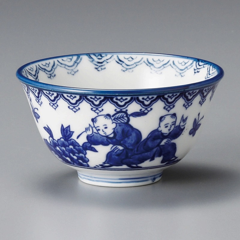 金正陶器 内外唐子厚口反千茶 1個(ご注文単位1個)【直送品】