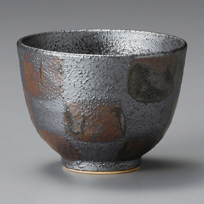 金正陶器 黒結晶反千茶 1個(ご注文単位1個)【直送品】