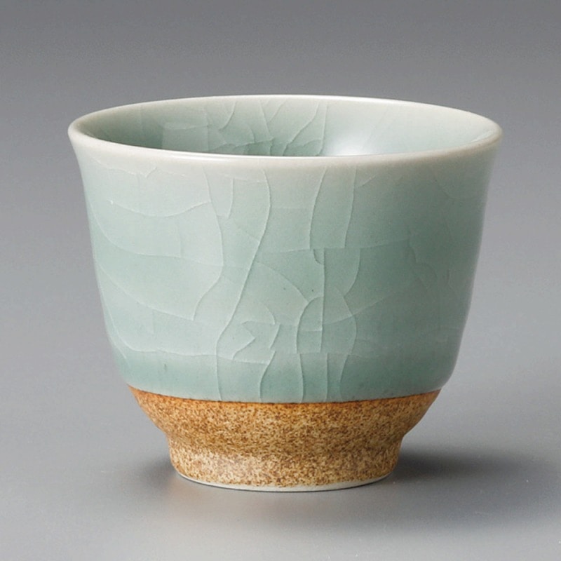 金正陶器 青磁貫入深口反千茶 1個(ご注文単位1個)【直送品】