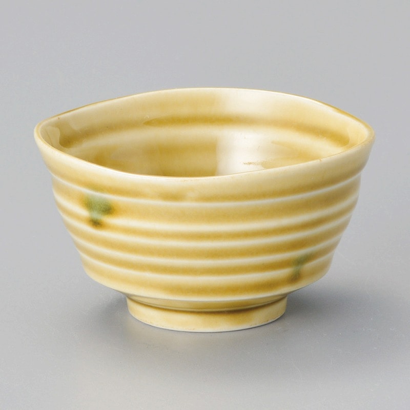 金正陶器 黄瀬戸点腰張千茶 1個(ご注文単位1個)【直送品】