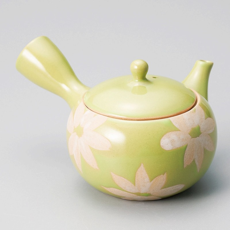 金正陶器 若草花丸型急須(さわやか網) 1個(ご注文単位1個)【直送品】