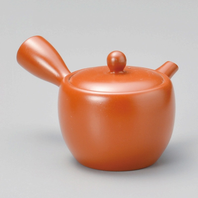 金正陶器 朱泥夏目型ムジ(平網) 1個(ご注文単位1個)【直送品】