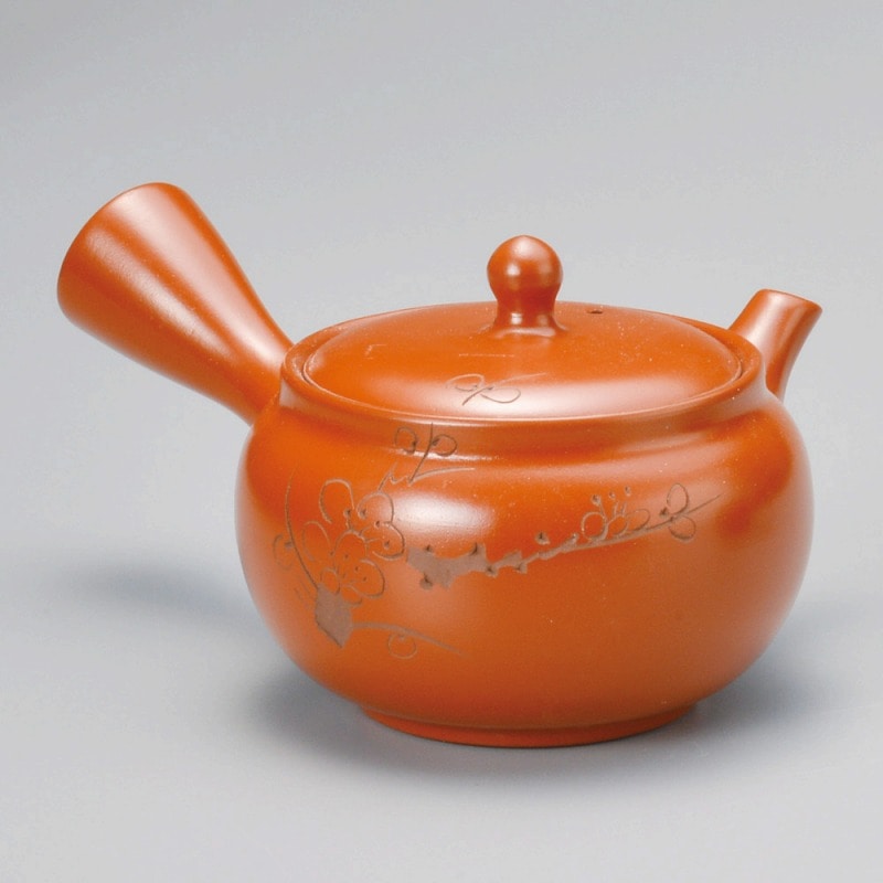 金正陶器 朱泥梅急須(帯網) 1個(ご注文単位1個)【直送品】