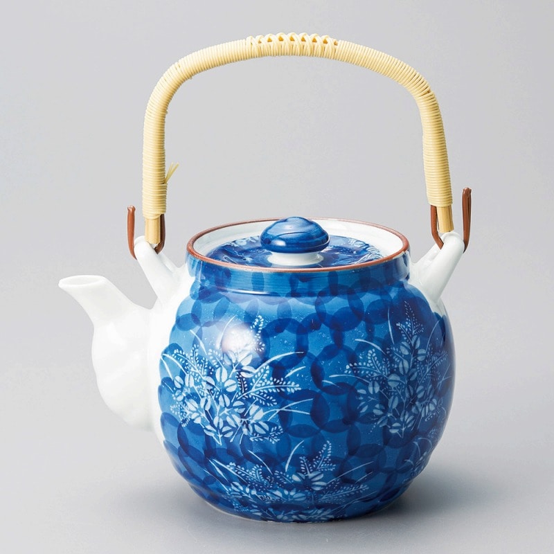 金正陶器 秋草M6号土瓶 1個(ご注文単位1個)【直送品】