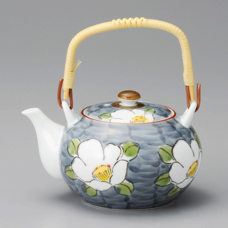 金正陶器 白花M4号土瓶 1個(ご注文単位1個)【直送品】